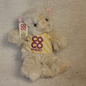 Vintage 1990 Coco Kitty Plush Stuffed Animal Cereal Promo Little Crow Foods...